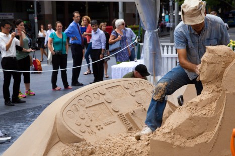A block of sand is our master artist blank canvas which they will turn into magic.
