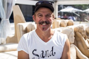 Tutti Bonacchi the sand sculptor.