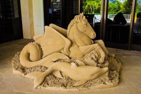 A soft compaction sand sculpture.